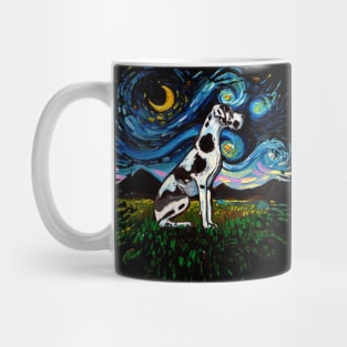 Great Dane Harlequin Night (Version 2) Mug